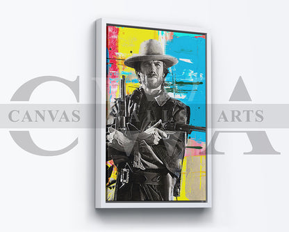 Clint Eastwood Canvas Wall Art Movie Poster