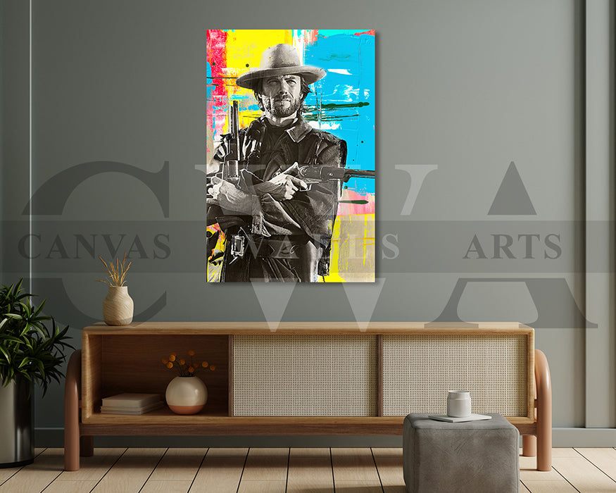 Clint Eastwood Canvas Wall Art Movie Poster