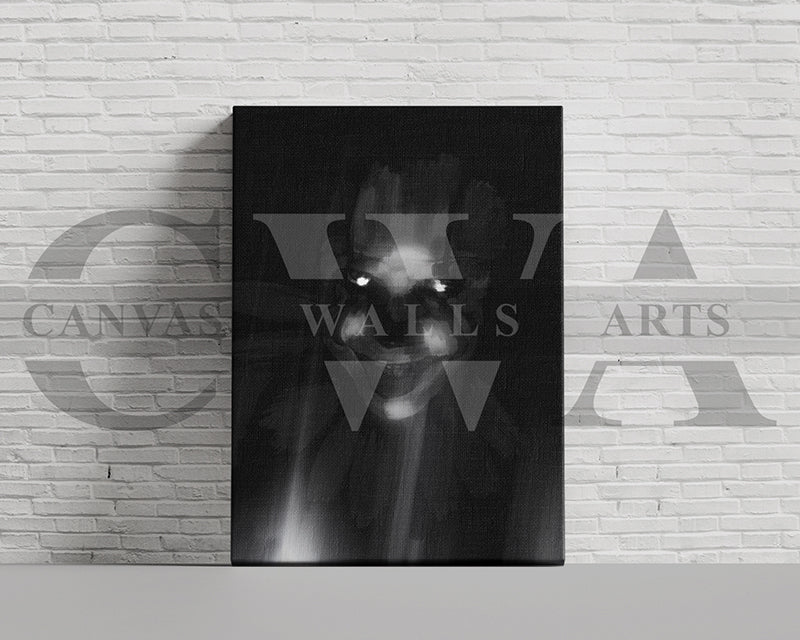 Clown Canvas Wall Art Abstract Movie Poster