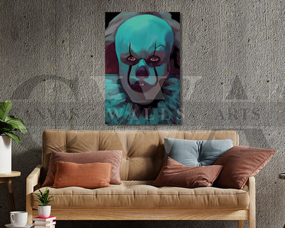Clown Canvas Wall Art Abstract Movie Poster