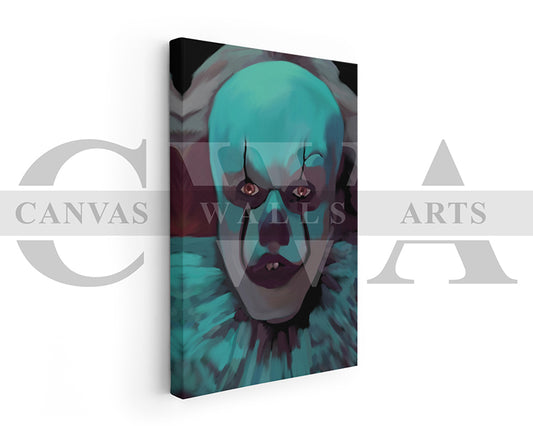 Clown Canvas Wall Art Abstract Movie Poster