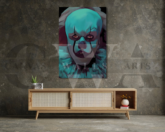 Clown Canvas Wall Art Abstract Movie Poster