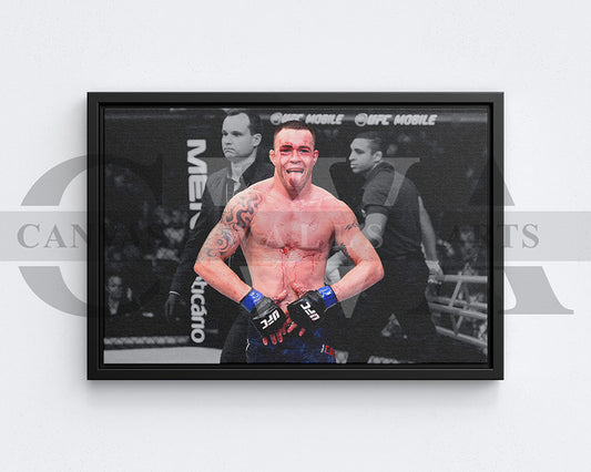Colby Covington Black & White Canvas Art MMA Canvas Wall Art