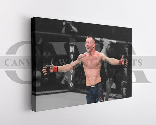 Colby Covington Black & White Canvas Art MMA Canvas Wall Art
