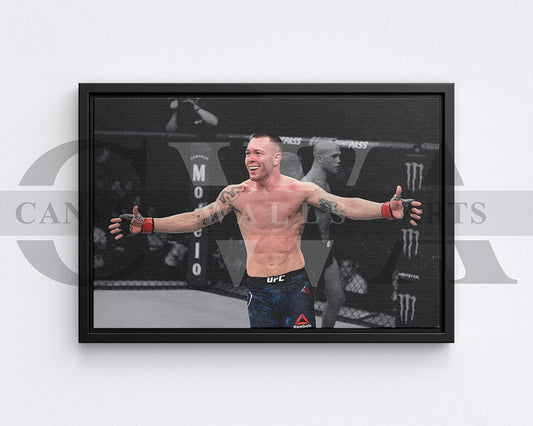 Colby Covington Black & White Canvas Art MMA Canvas Wall Art