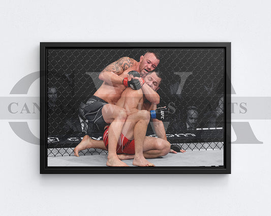 Colby Covington Black & White Canvas Art MMA Canvas Wall Art