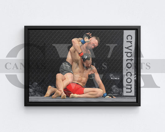Colby Covington Black & White Canvas Art MMA Canvas Wall Art