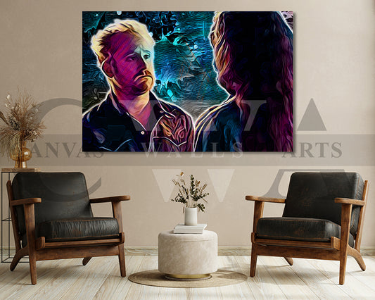 Comanche Hell or Highwater Canvas Wall Art Movie Poster