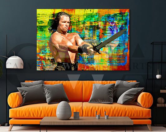 Conan the Barbarian Canvas Wall Art  Movie Poster