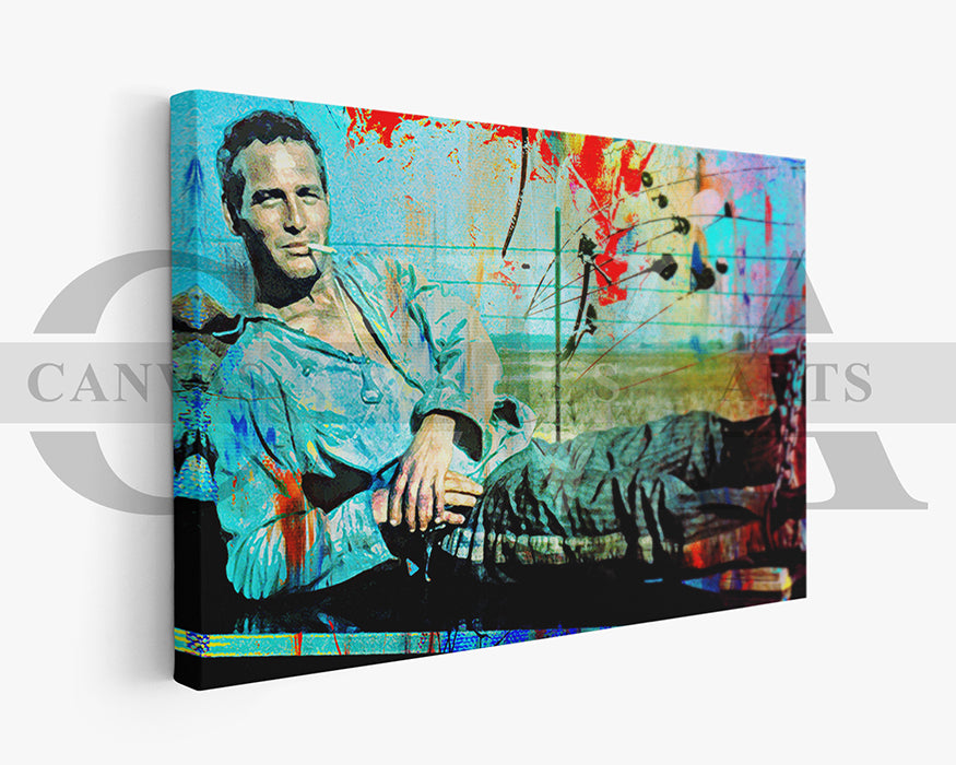 Cool Hand Luke Canvas Wall Art Abstract Movie Poster