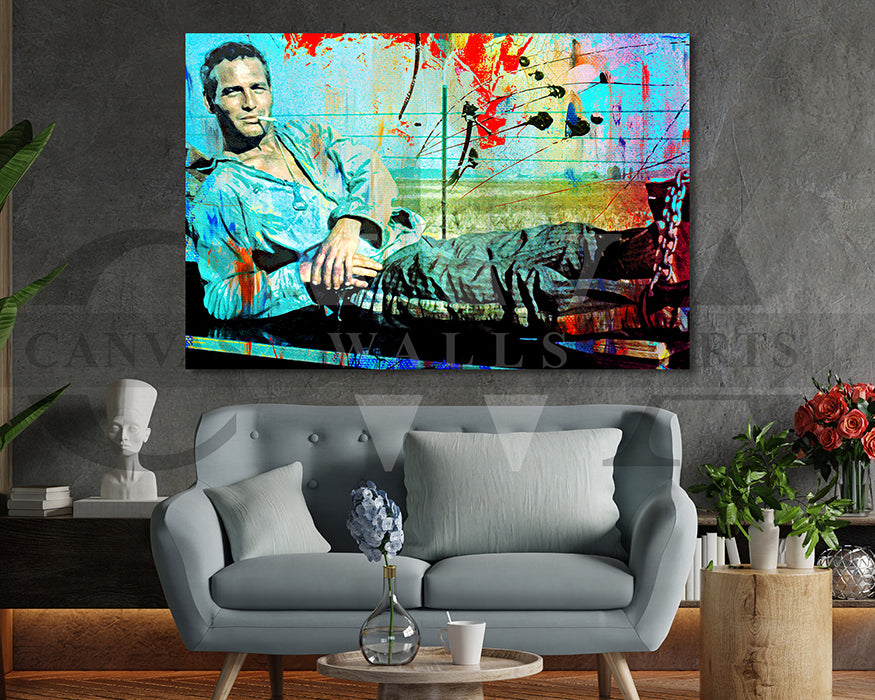 Cool Hand Luke Canvas Wall Art Abstract Movie Poster