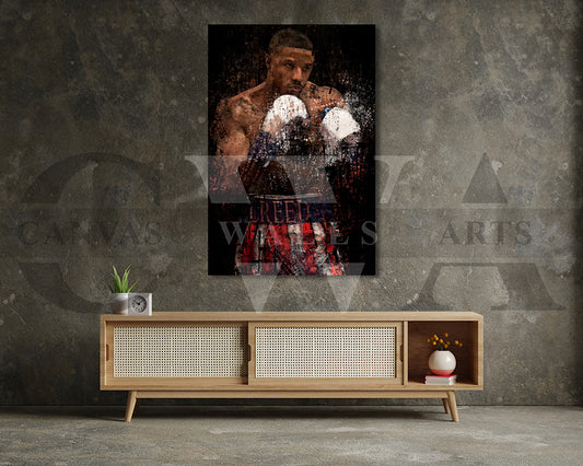 Creed Canvas Wall Art Abstract Movie Poster