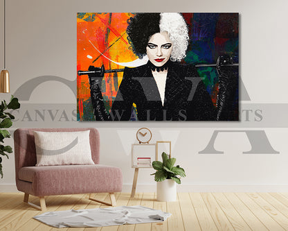 Cruella Canvas Wall Art Movie Poster