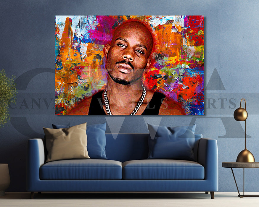 DMX Canvas Wall Art Abstract Music Poster Print