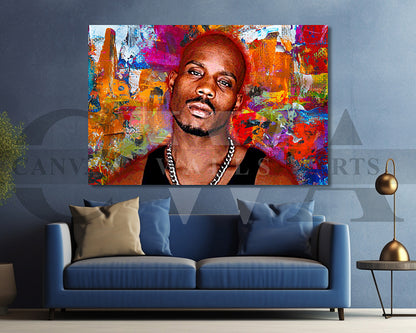 DMX Canvas Wall Art Abstract Music Poster Print