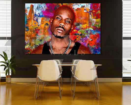 DMX Canvas Wall Art Abstract Music Poster Print