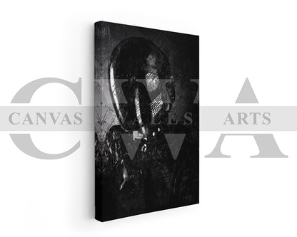 Daft Punk Guy Canvas Wall Art Abstract Music Poster