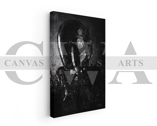 Daft Punk Guy Canvas Wall Art Abstract Music Poster