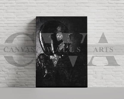 Daft Punk Guy Canvas Wall Art Abstract Music Poster