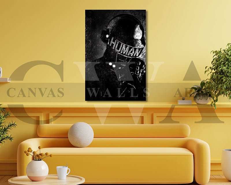 Daft Punk Thomas Canvas Wall Art Abstract Music Poster