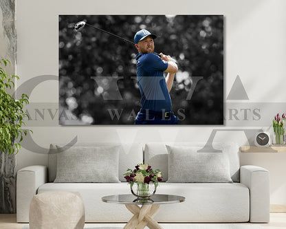 Daniel Berger Black & White Canvas Art Golf Canvas Wall Art
