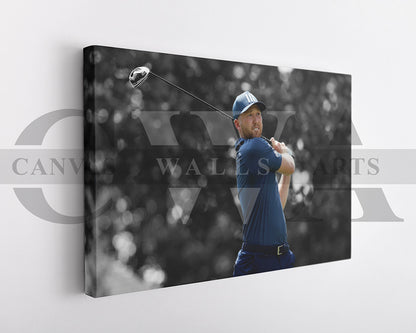 Daniel Berger Black & White Canvas Art Golf Canvas Wall Art