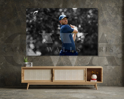 Daniel Berger Black & White Canvas Art Golf Canvas Wall Art