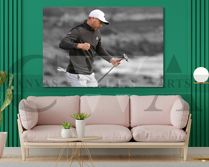 Daniel Berger Black & White Canvas Art Golf Canvas Wall Art