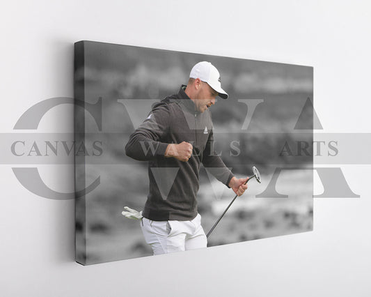 Daniel Berger Black & White Canvas Art Golf Canvas Wall Art