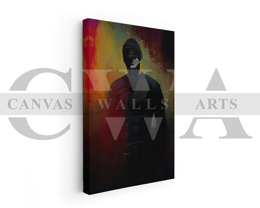 Daredevil Canvas Wall Art Abstract Movie Poster