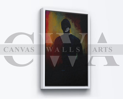 Daredevil Canvas Wall Art Abstract Movie Poster