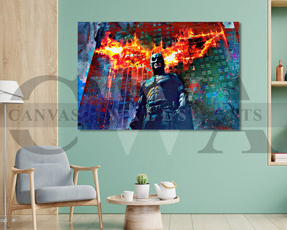 The Dark Knight Canvas Wall Art Movie Poster