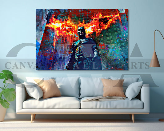 The Dark Knight Canvas Wall Art Movie Poster