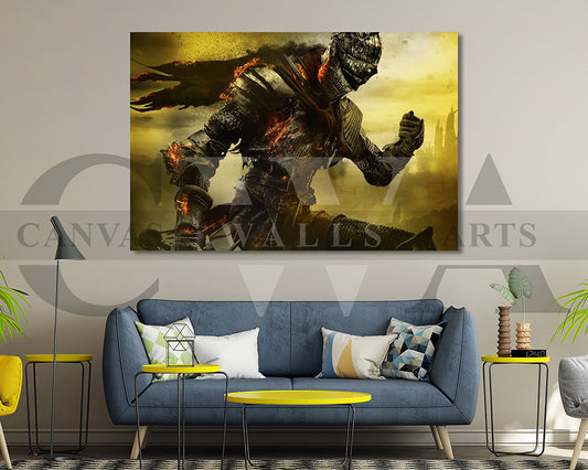 Dark Souls Canvas Wall Art Abstract Game Poster Print