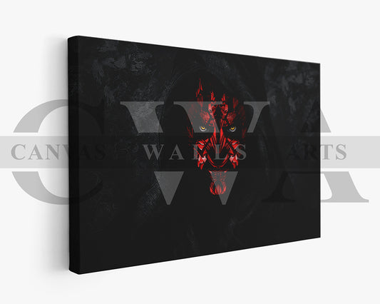 Darth Maul Canvas Wall Art Movie Poster