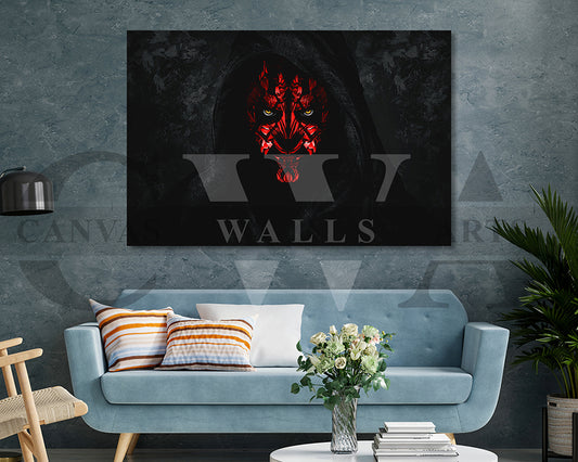 Darth Maul Canvas Wall Art Movie Poster