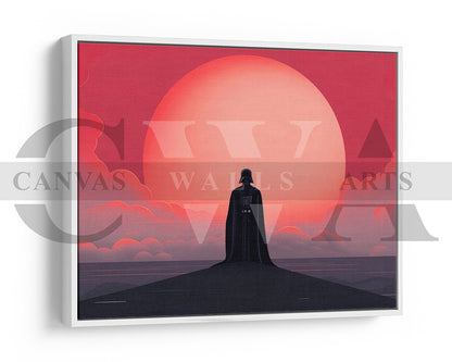 Darth Vader Minimalist Canvas Wall Art