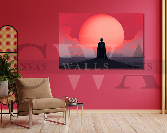 Darth Vader Minimalist Canvas Wall Art