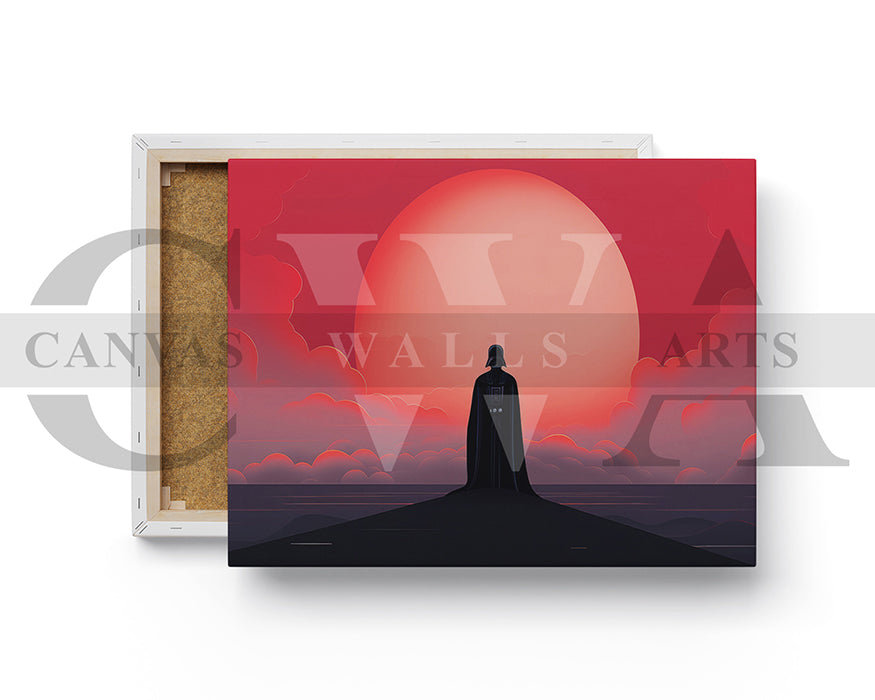 Darth Vader Minimalist Canvas Wall Art