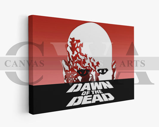Dawn of the Dead Canvas Wall Art Abstract Movie Poster
