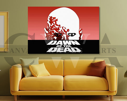 Dawn of the Dead Canvas Wall Art Abstract Movie Poster