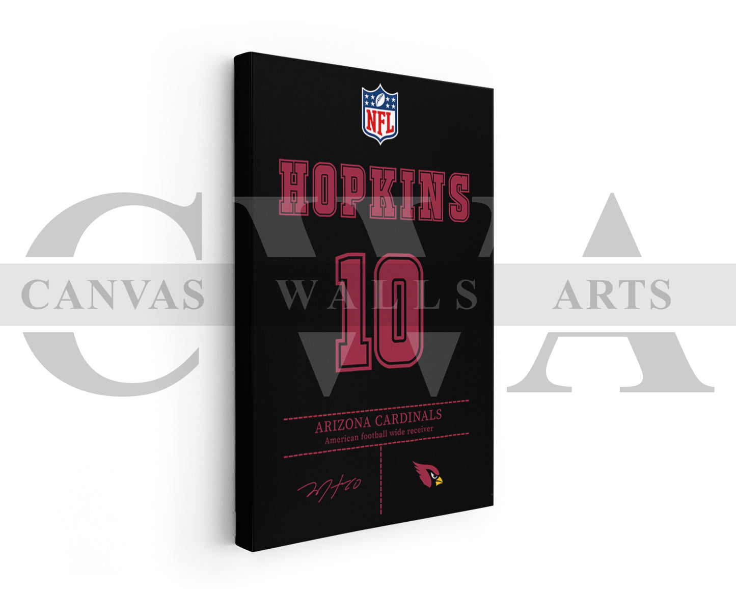 DeAndre Hopkins Canvas Wall Art - NFL Jersey Poster | Canvas Frame Ready To Hang