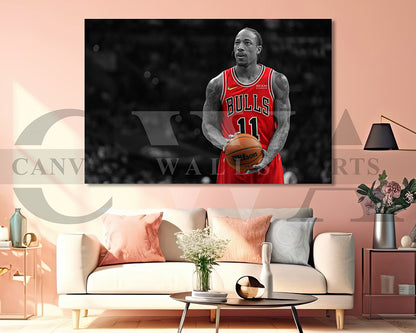 DeMar DeRozan Black & White Canvas Art Basketball Canvas Wall Art