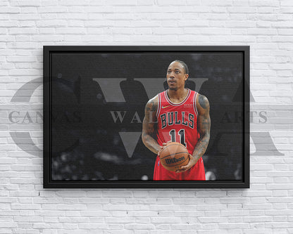 DeMar DeRozan Black & White Canvas Art Basketball Canvas Wall Art