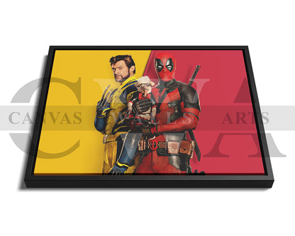 Deadpool And Wolverine Canvas Wall Art