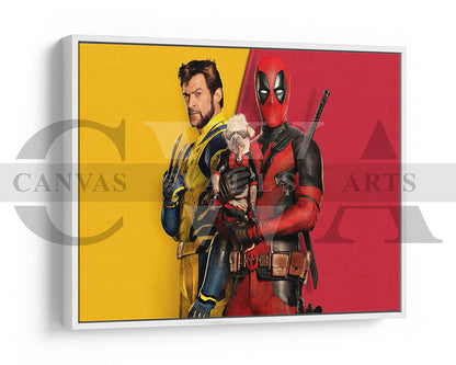 Deadpool And Wolverine Canvas Wall Art