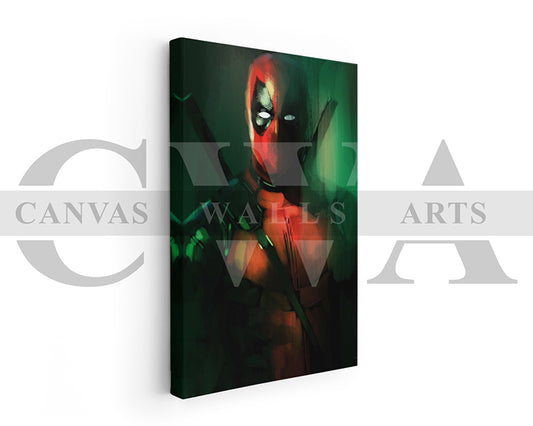 Deadpool Canvas Wall Art Abstract Movie Poster