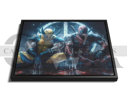 Deadpool & Wolverine A Wild Ride Through Mayhem Canvas Wall Art