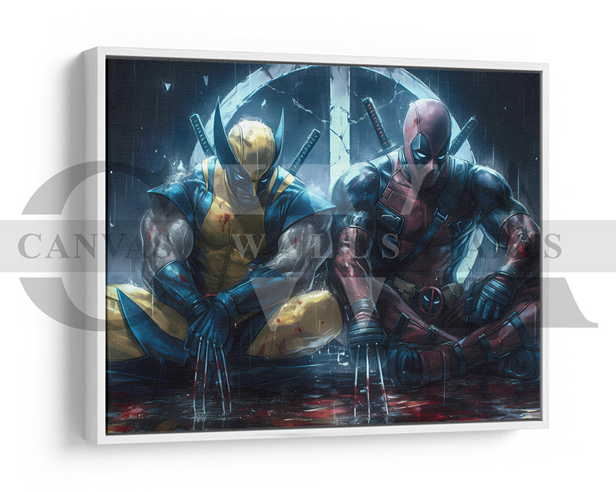 Deadpool & Wolverine A Wild Ride Through Mayhem Canvas Wall Art