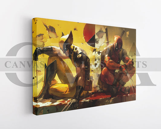 Deadpool & Wolverine The Ultimate Team-Up Canvas Wall Art